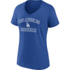 Fanatics Women's Dodgers Cotton Heart and Soul Short Sleeve in Deep Royal