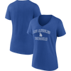 Fanatics Women's Dodgers Cotton Heart and Soul Short Sleeve front and back