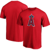 Fanatics Men's Angels Cotton Official Logo Short Sleeve front and back