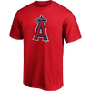 Fanatics Men's Angels Cotton Official Logo Short Sleeve in Athletic Red