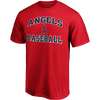 Fanatics Men's Angels Cotton Heart and Soul Short Sleeve in Athletic Red