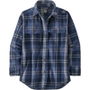 Patagonia Women's Heavyweight Fjord Flannel Overshirt in Bristlecone: New Navy