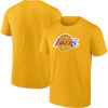 Men's Lakers Cotton Primary Logo Short Sleeve front and back