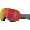 Giro Article Goggle in Grey Wordmark + Vivid Ember and Vivid Infrared