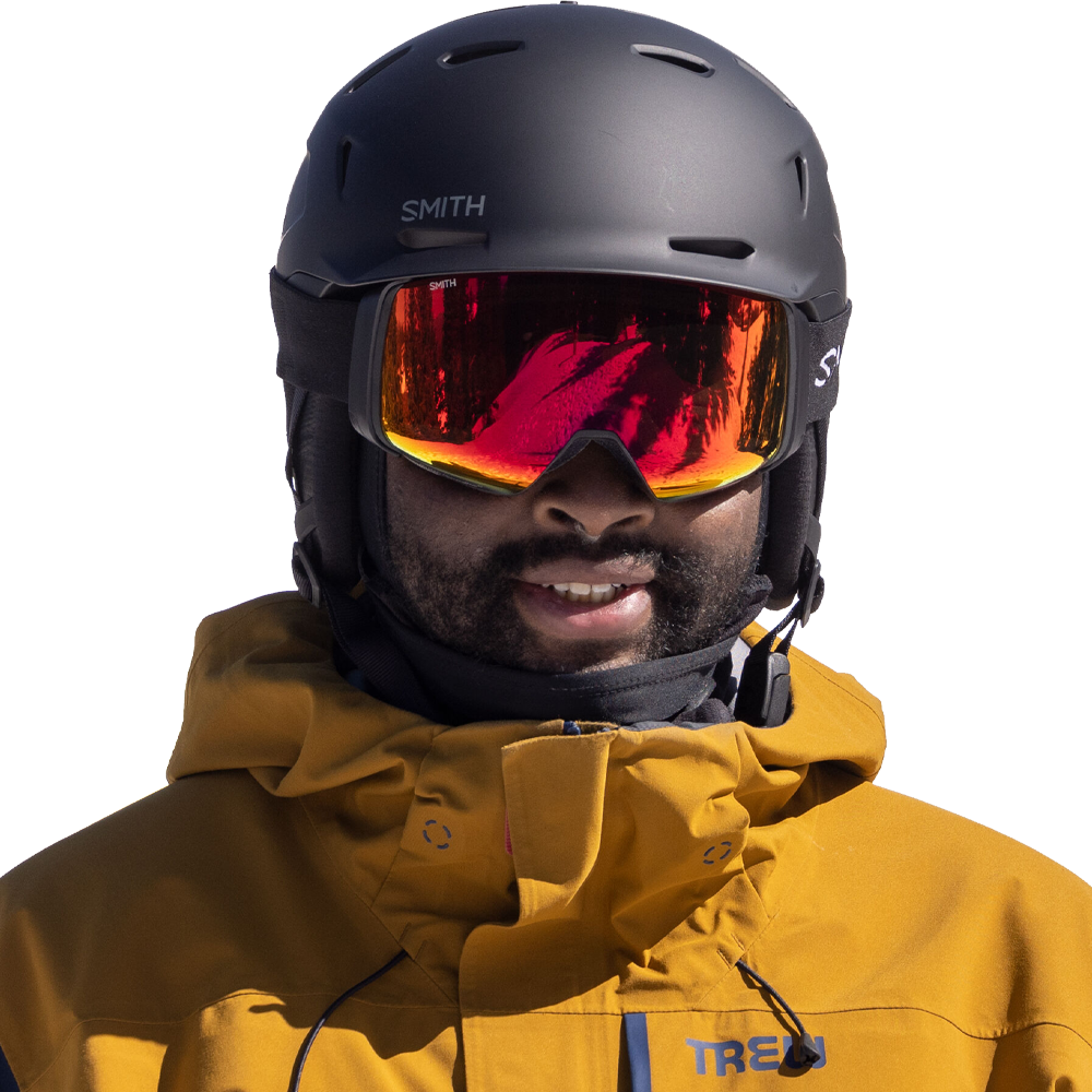  SMITH Method MIPS Round Contour Fit Snow Helmet in Matte Black,  Size Medium : Sports & Outdoors