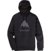 Burton Men's Oak Pullover Hoody in True Black Heather