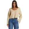 Roxy Women's Made for You V-Neck in Tapioca