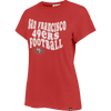 47 Brand Women's 49ers Free Spirit Frankie Tee in Racer Red