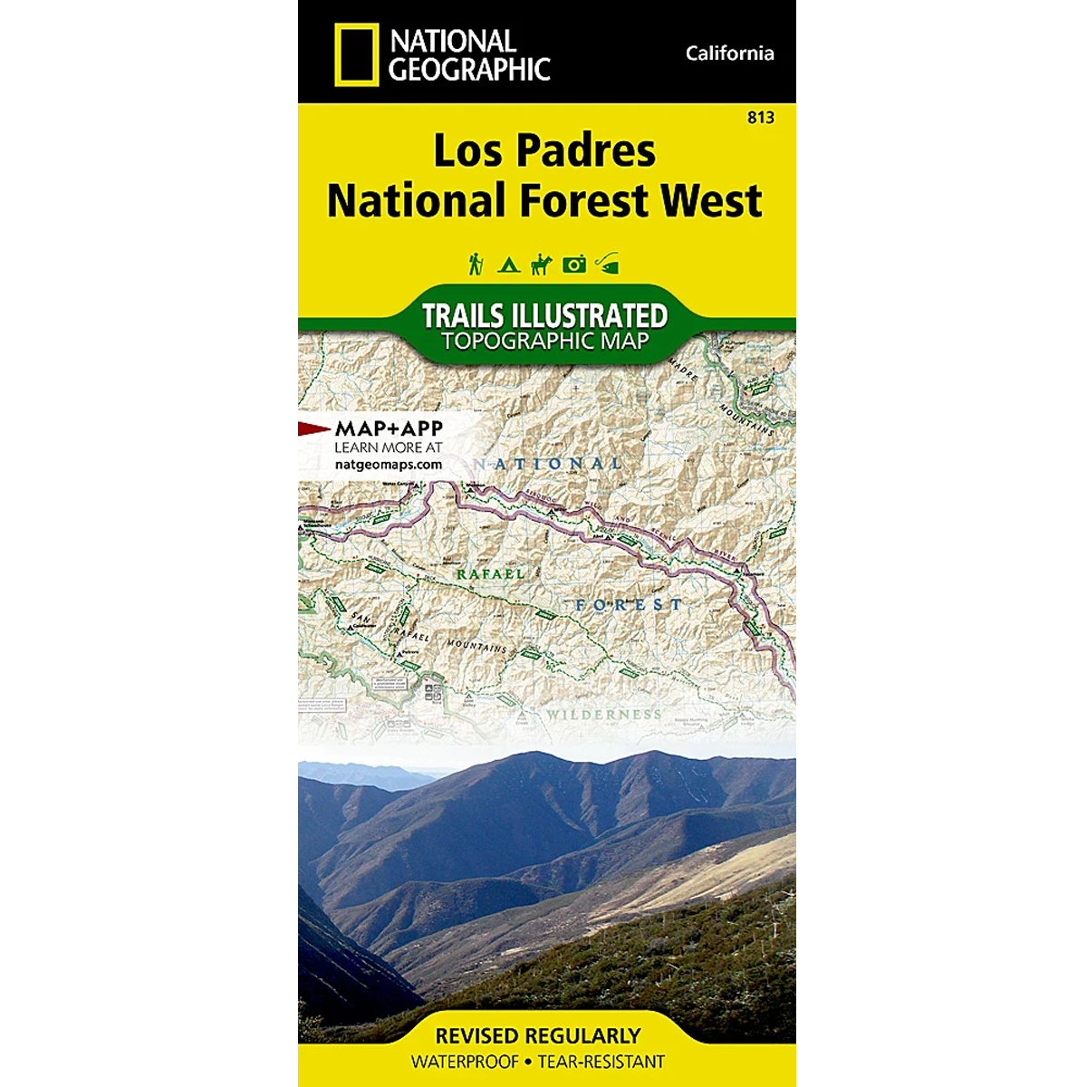 Los Padres Nat Forest West Map alternate view