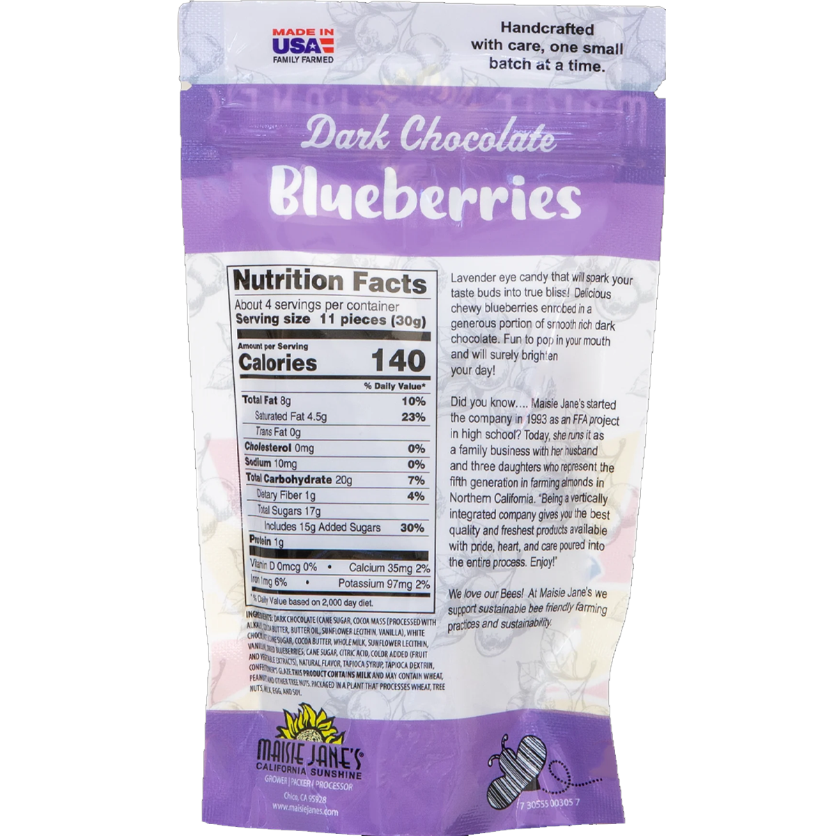 Dark Chocolate Blueberries 4 oz alternate view