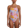 Nike Swim Women's Printed Cut Out One Piece in Sundial