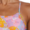 Nike Swim Women's Printed Cut Out One Piece logo