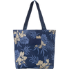 ALOHA Collection Ginger Dream Reversible Tote in Hanalei Moon on Navy