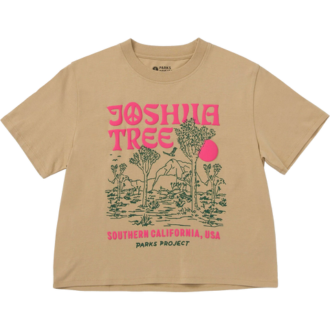 Women's Joshua Tree Puff Print Boxy Tee