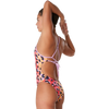 Speedo Women's Printed Double Lace Back One Piece side