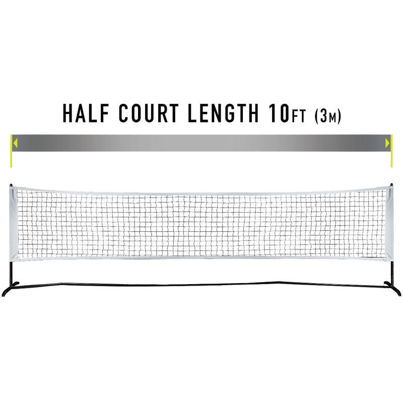 Half Court Pickleball Starter Set, Franklin Sports Half Court Pickleball Starter Set net length