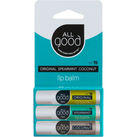 Assorted SPF 15 Lip Balms (3-Pack)