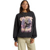 Billabong Women's Ride In Sweatshirt in Black Sands