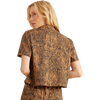 Roark Women's Idle Short Sleeve in TOB-Tobacco back