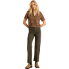 Roark Women's Idle Short Sleeve in TOB-Tobacco front full length