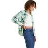 Roark Women's Alpine Flannel in AQV-Aquavit right