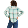 Roark Women's Alpine Flannel in AQV-Aquavit back