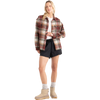 Roark Roark Women's Amberley Flannel in SNA-Sangria front