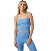 Vuori Women's Elevation Square Neck Tank in Isle Blue Heather