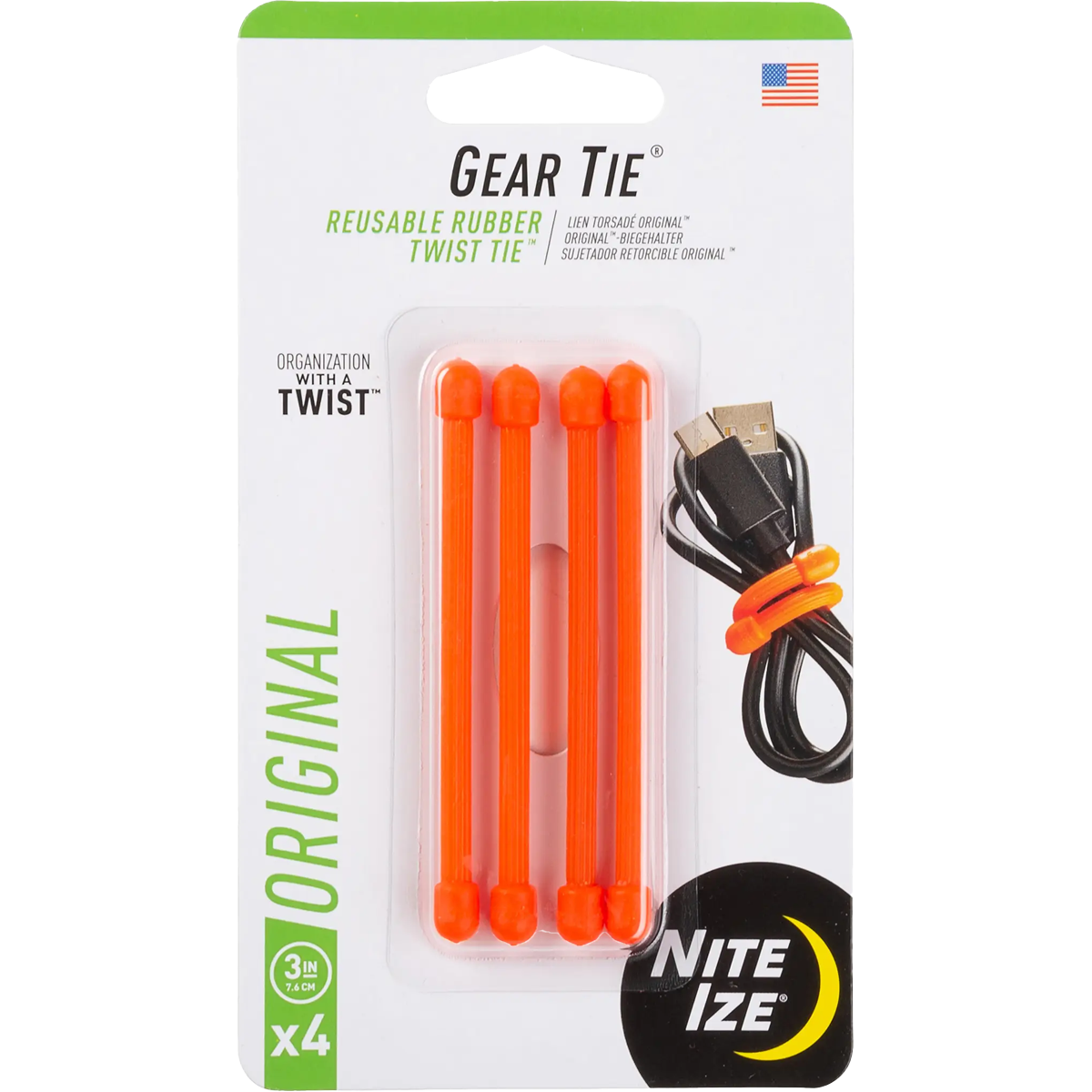 Gear Tie Reusable Rubber Twist Tie 3