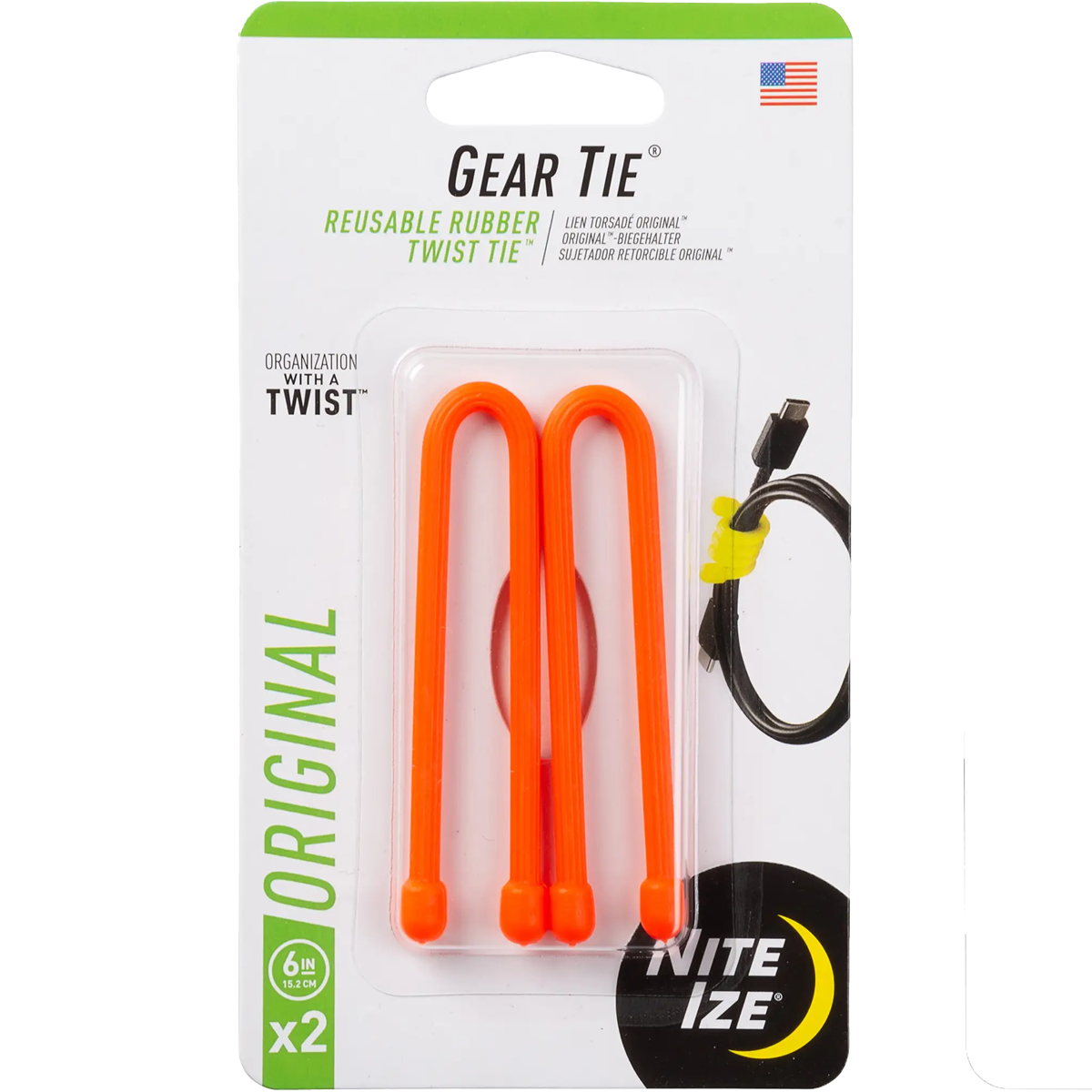 Gear Tie Reusable Rubber Twist Tie 6