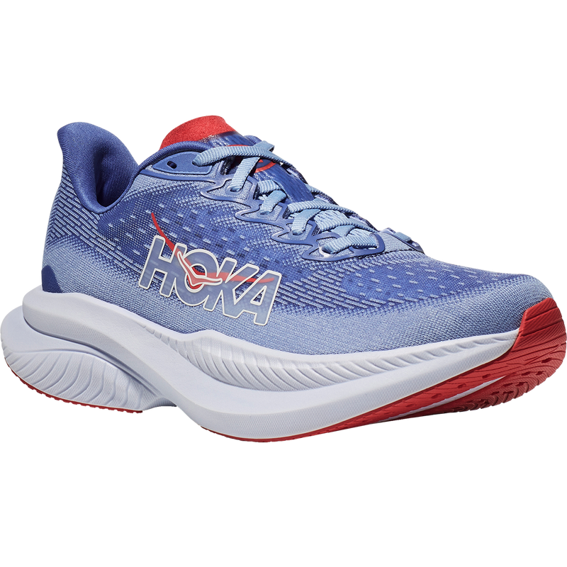 Hoka Mach 6 Mens Running Shoes‎ White Blue Pink Lightweight Sneakers Size 7.5 HOKA ONE ONE® Mach 6 for Men | HOKA ONE ONE® main image 2