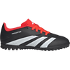 adidas Youth Predator Club TF in Black/White/Sol Red