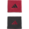 adidas Interval Reversible 2.0 Wristband in Black/Power Red