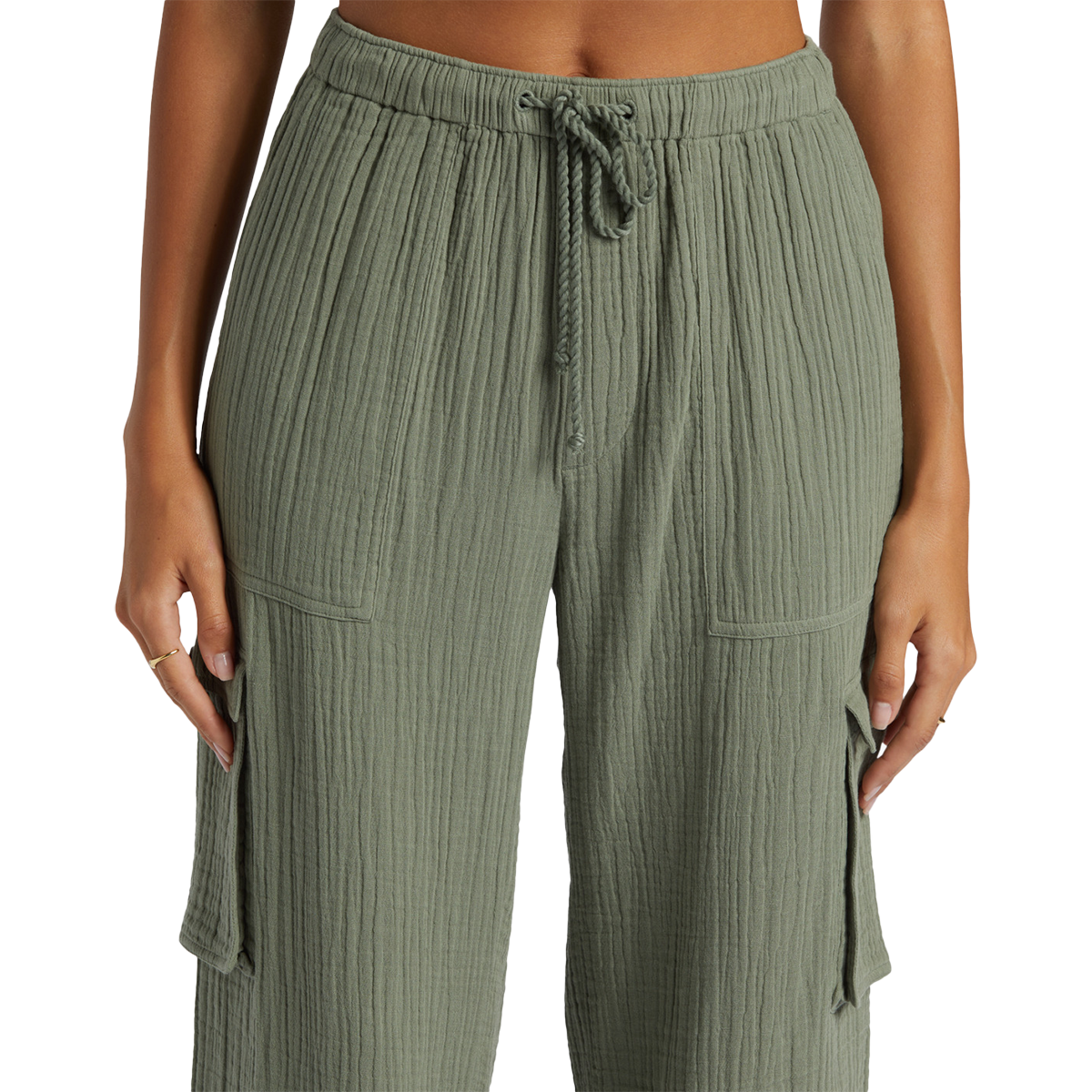 Women's Precious Cargo Beach Solid Pants alternate view