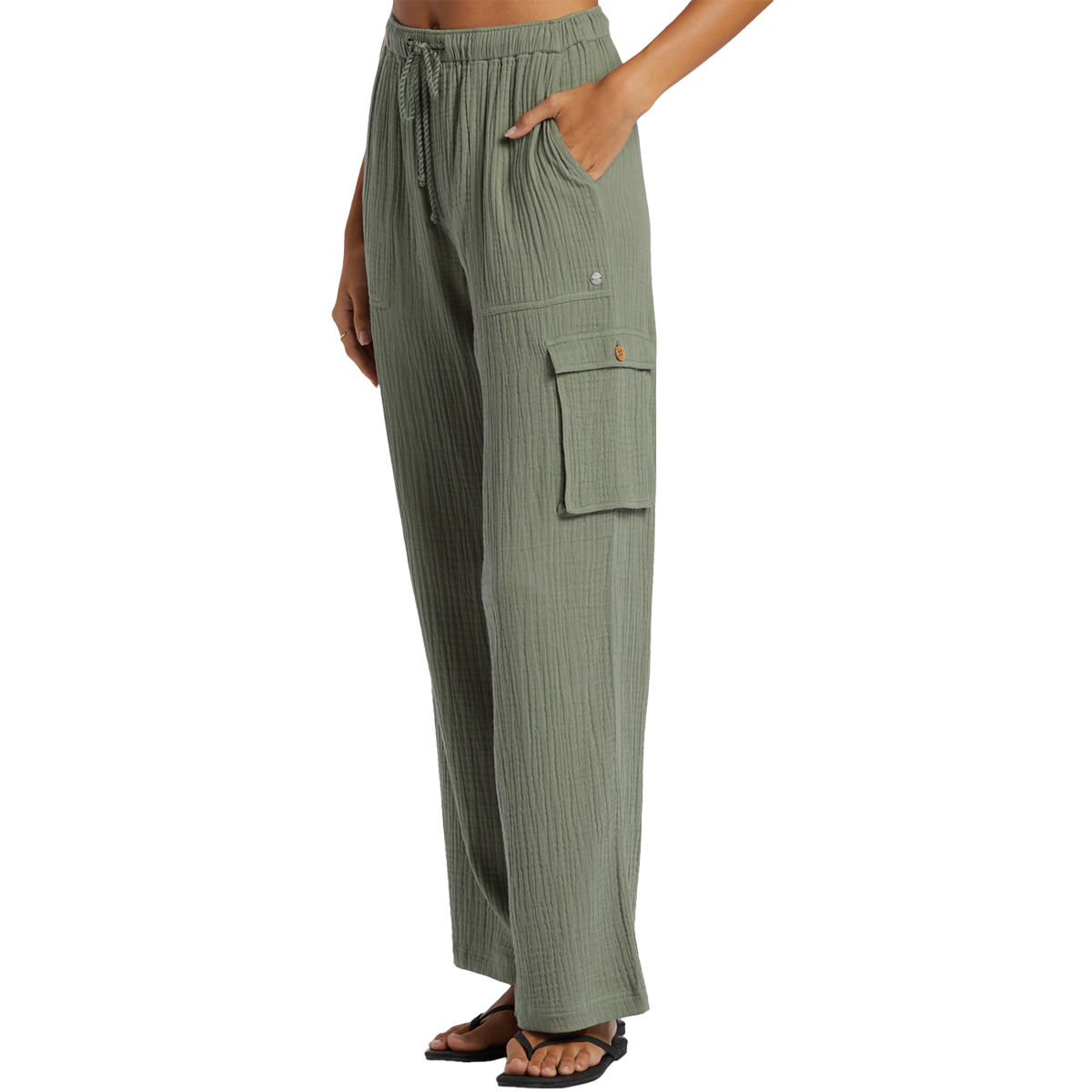 Women's Precious Cargo Beach Solid Pants alternate view