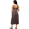 Prana Women' Lata Beach Dress in Carob Springtime back