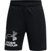 Under Armour Youth UA Tech Logo Shorts in Black/Mod Grey