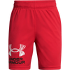 Under Armour Youth UA Tech Logo Shorts in Red/White