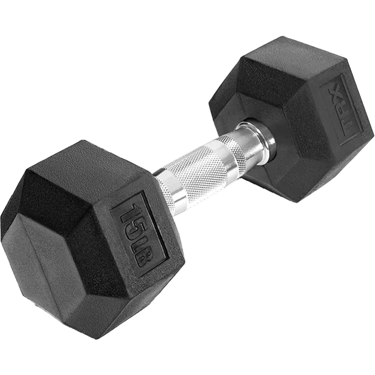 20 lb rubber online hex dumbbell