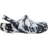 Crocs Youth Classic Marbled Clog in 066-Black/White