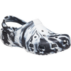 Crocs Youth Classic Marbled Clog in 066-Black/White front right