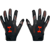 Under Armour F9 Nitro Printed Football Gloves in Black/Castlerock/Phoenix Fire