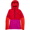 Burton Women's [ak] GORE-TEX Kimmy 2L Anorak Jacket in Molten Red/Very Berry/Signal Orange