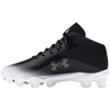 Under Armour Youth Spotlight Franchise 4.0 RM Football Cleats in black inside profile right 