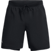 Under Armour Men's Launch 7" 2-in-1 Shorts in Black/Reflective