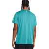 Under Armour Men's UA Launch Short Sleeve in Circuit Teal on model back