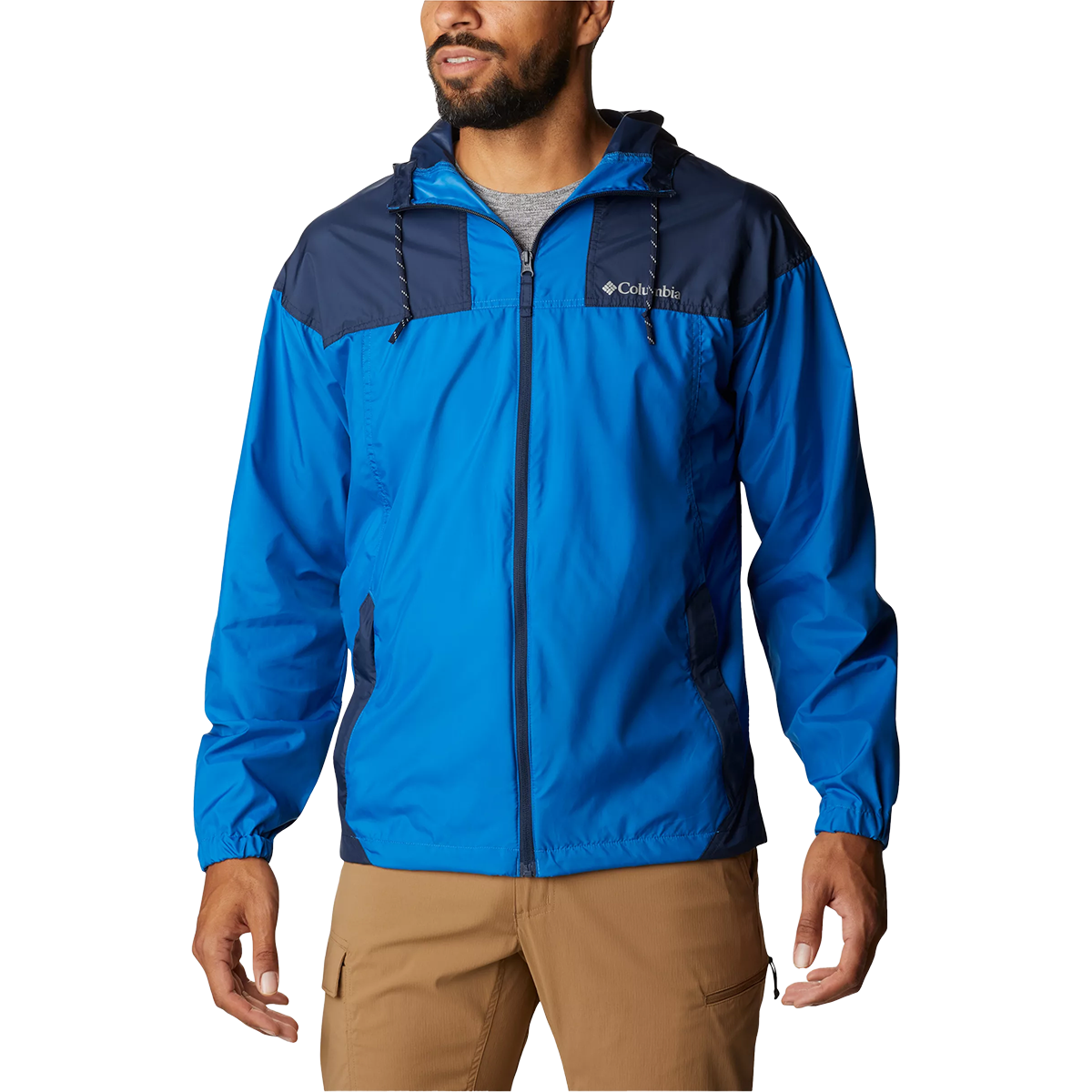 Columbia Men s Flash Challenger Windbreaker Bright Indigo Collegiate Navy M