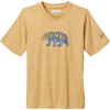 Columbia Youth Mount Echo Short Sleeve Graphic Shirt in Light Camel/Bearly Stroll