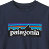 Patagonia Youth Long Sleeved Regenerative Organic Certified Cotton P-6 T-Shirt logo