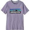 Patagonia Youth P-6 Logo T-Shirt in RWCO-Rock Wash Concrete Purple